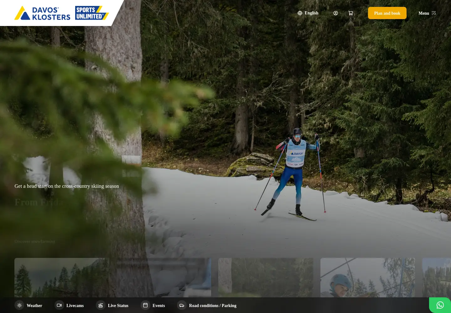 Screenshot of klosters.ch