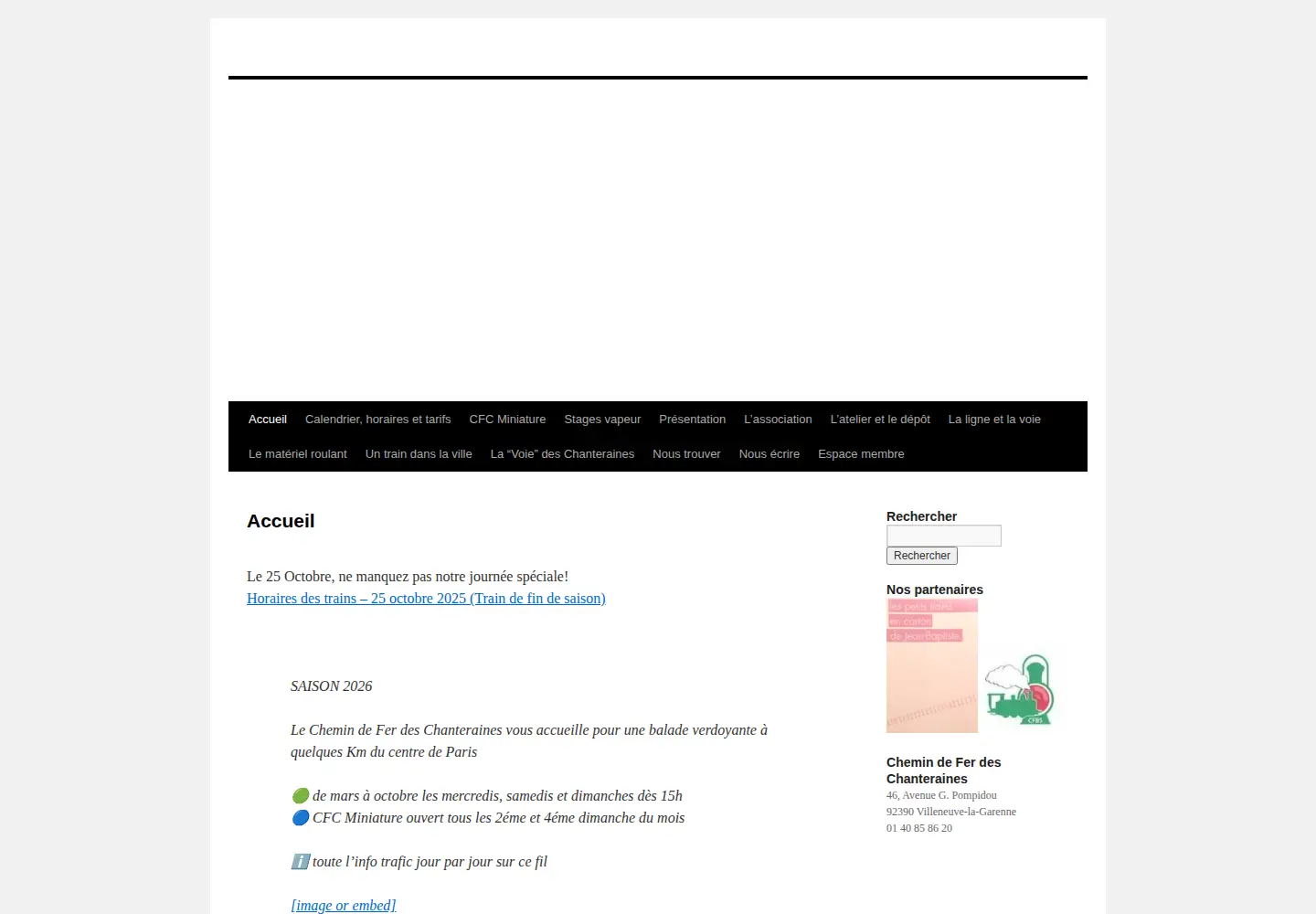 Screenshot of cfchanteraines.fr