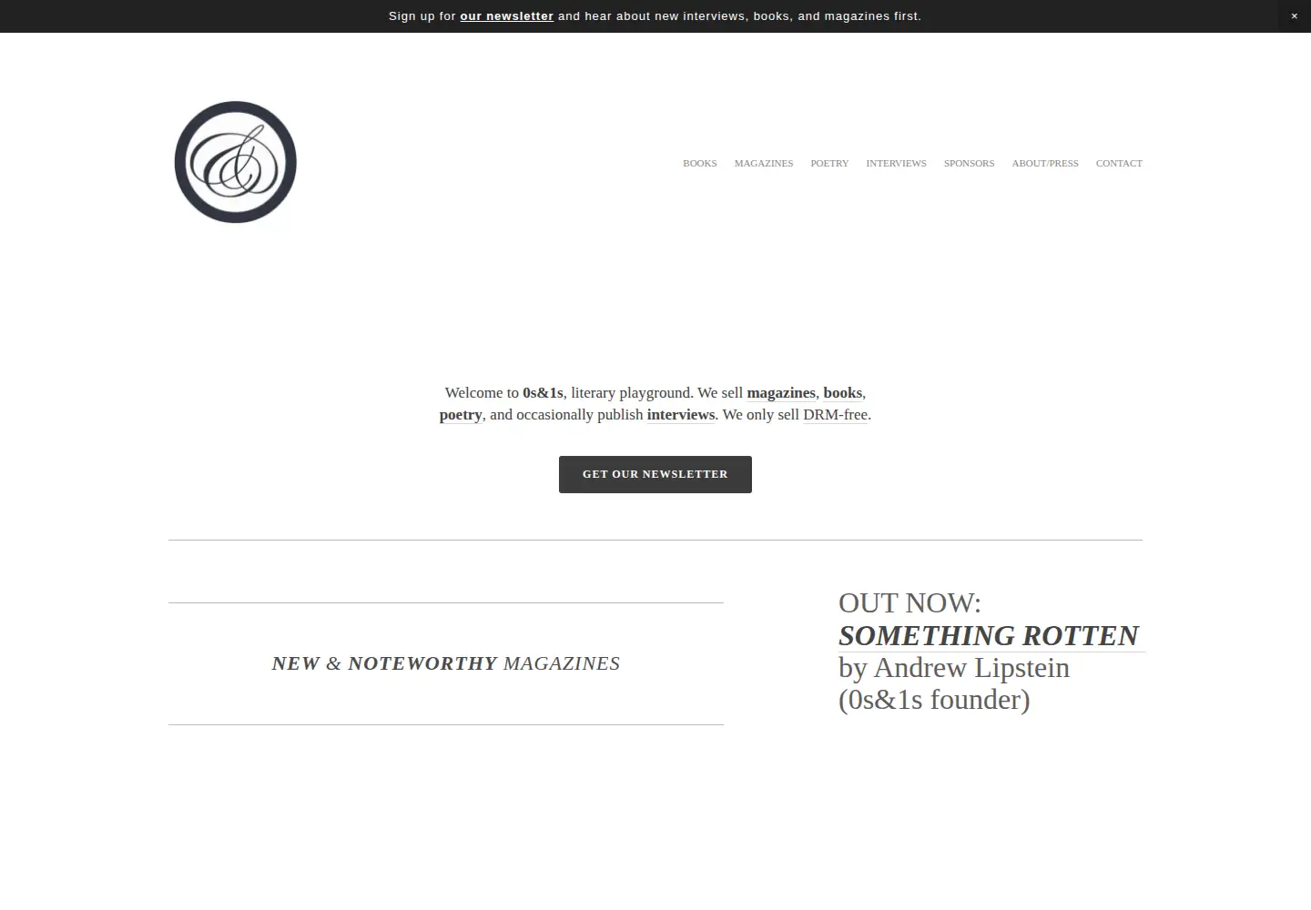 Screenshot of 0s-1s.com
