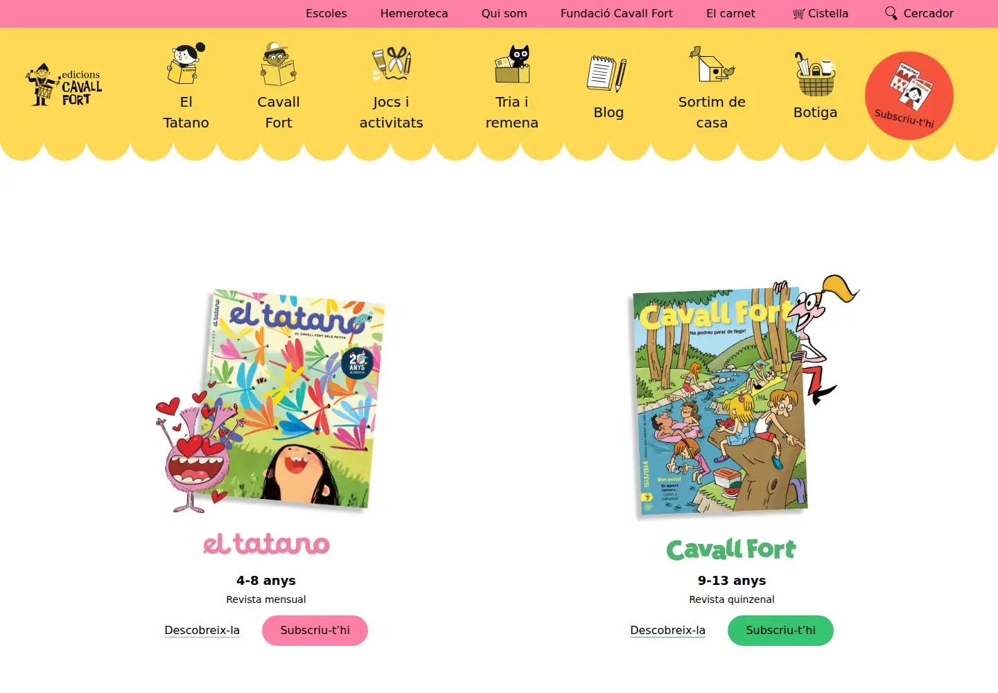 Screenshot of cavallfort.cat