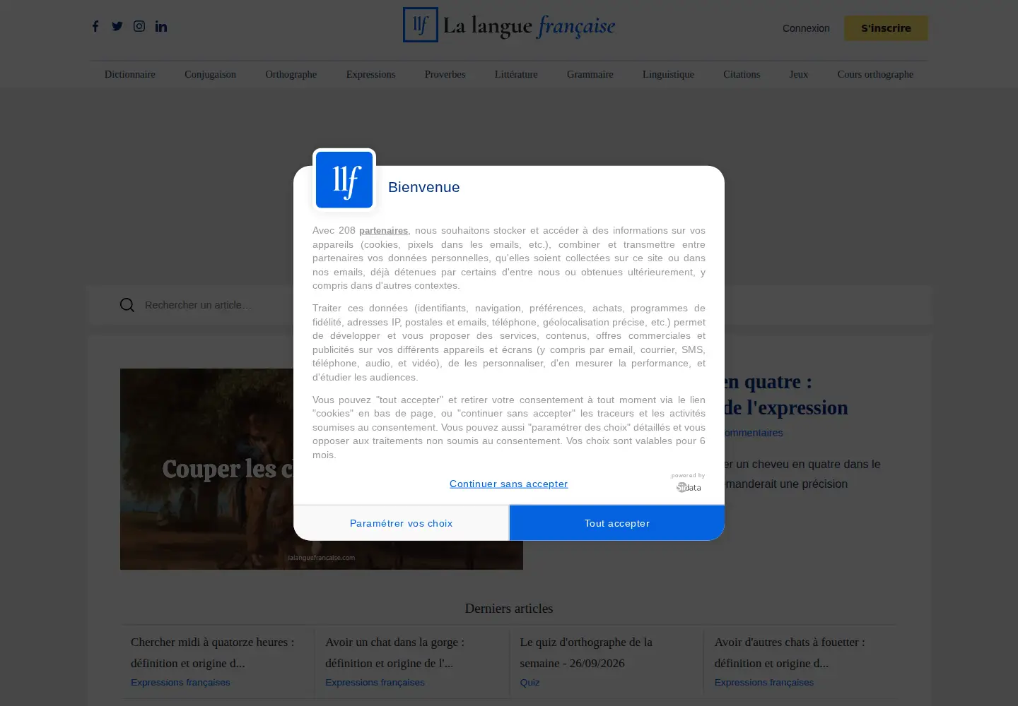 Screenshot of lalanguefrancaise.com