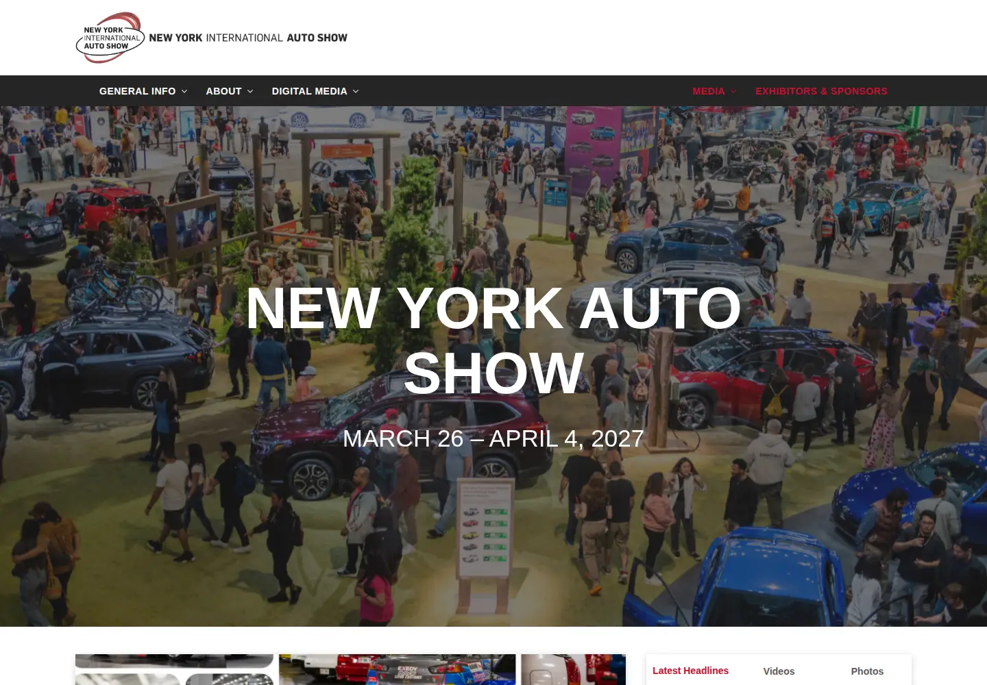Captured homepage of autoshowny.com in the current scan