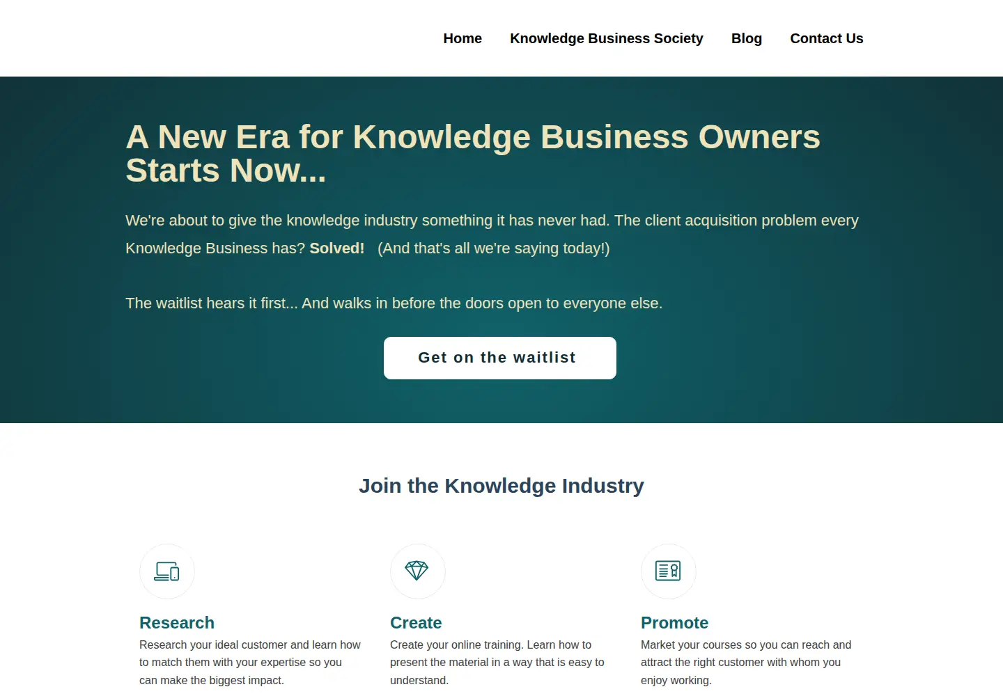 Screenshot of knowledgebusiness.com