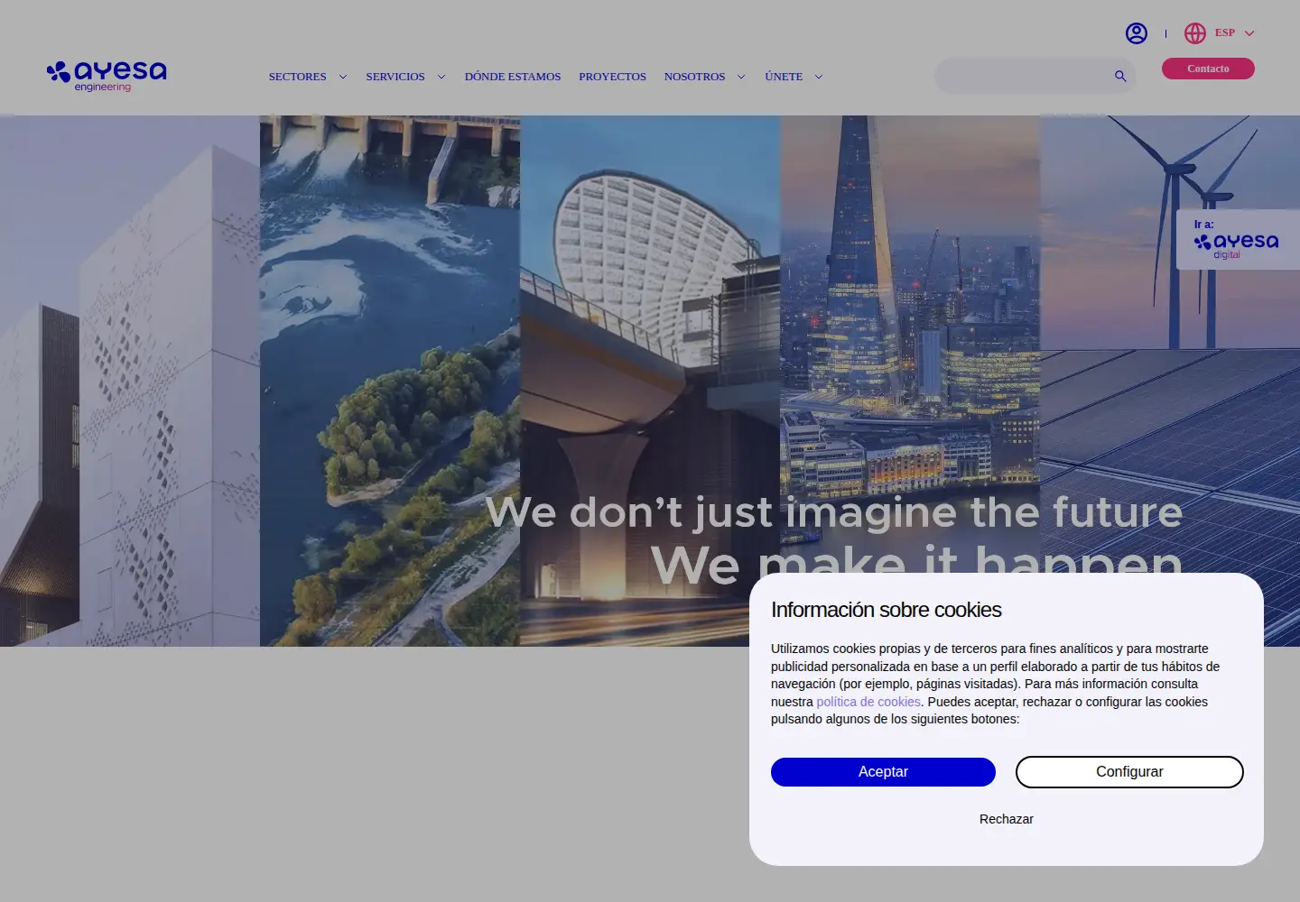 Screenshot of ayesa.com
