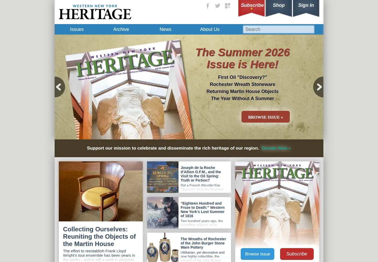 Screenshot of wnyheritagepress.org