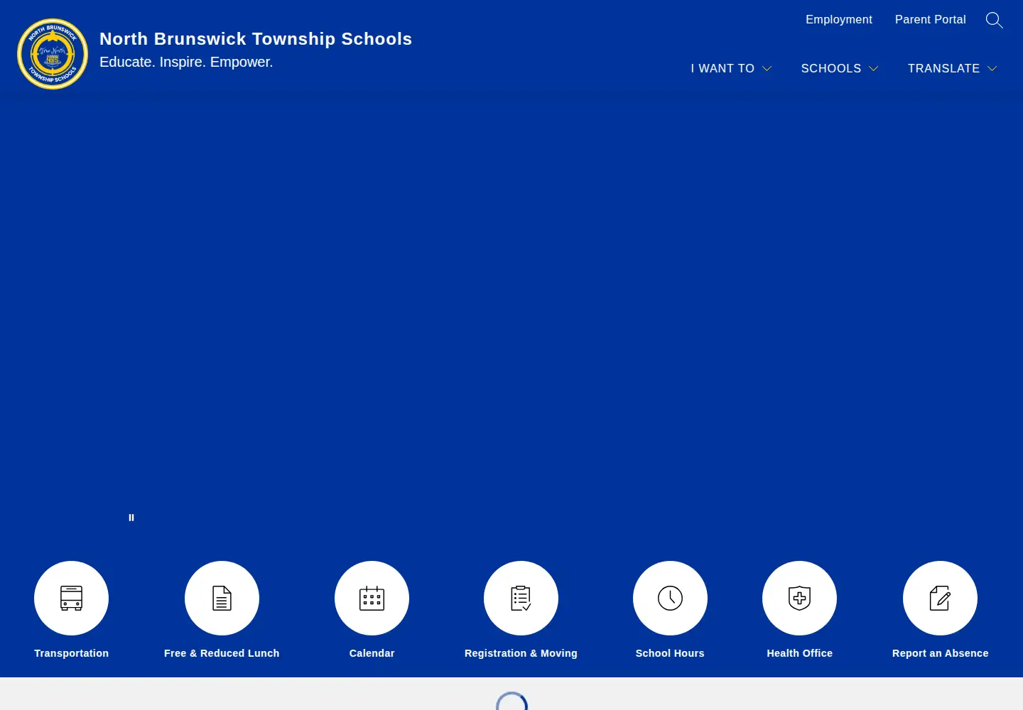 Captured homepage of nbtschools.org in the current scan