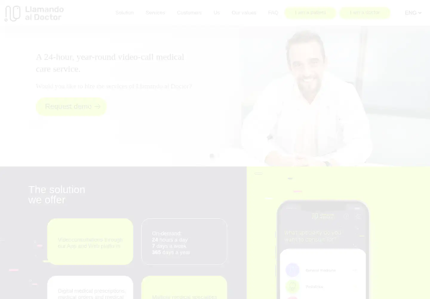 Screenshot of llamandoaldoctor.com