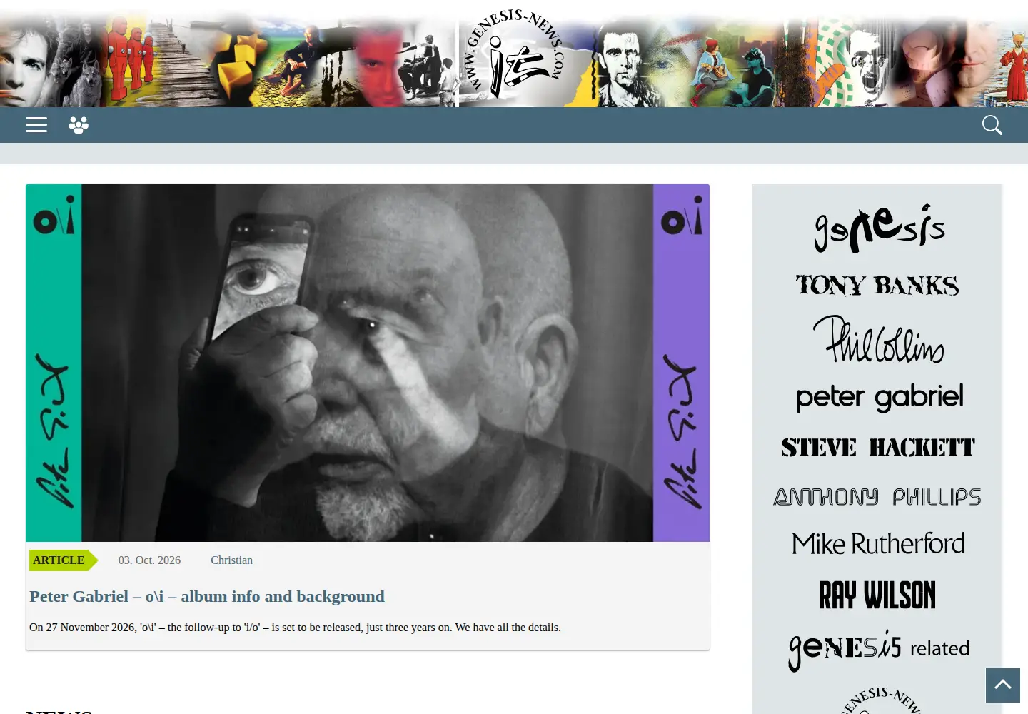 Screenshot of genesis-news.com
