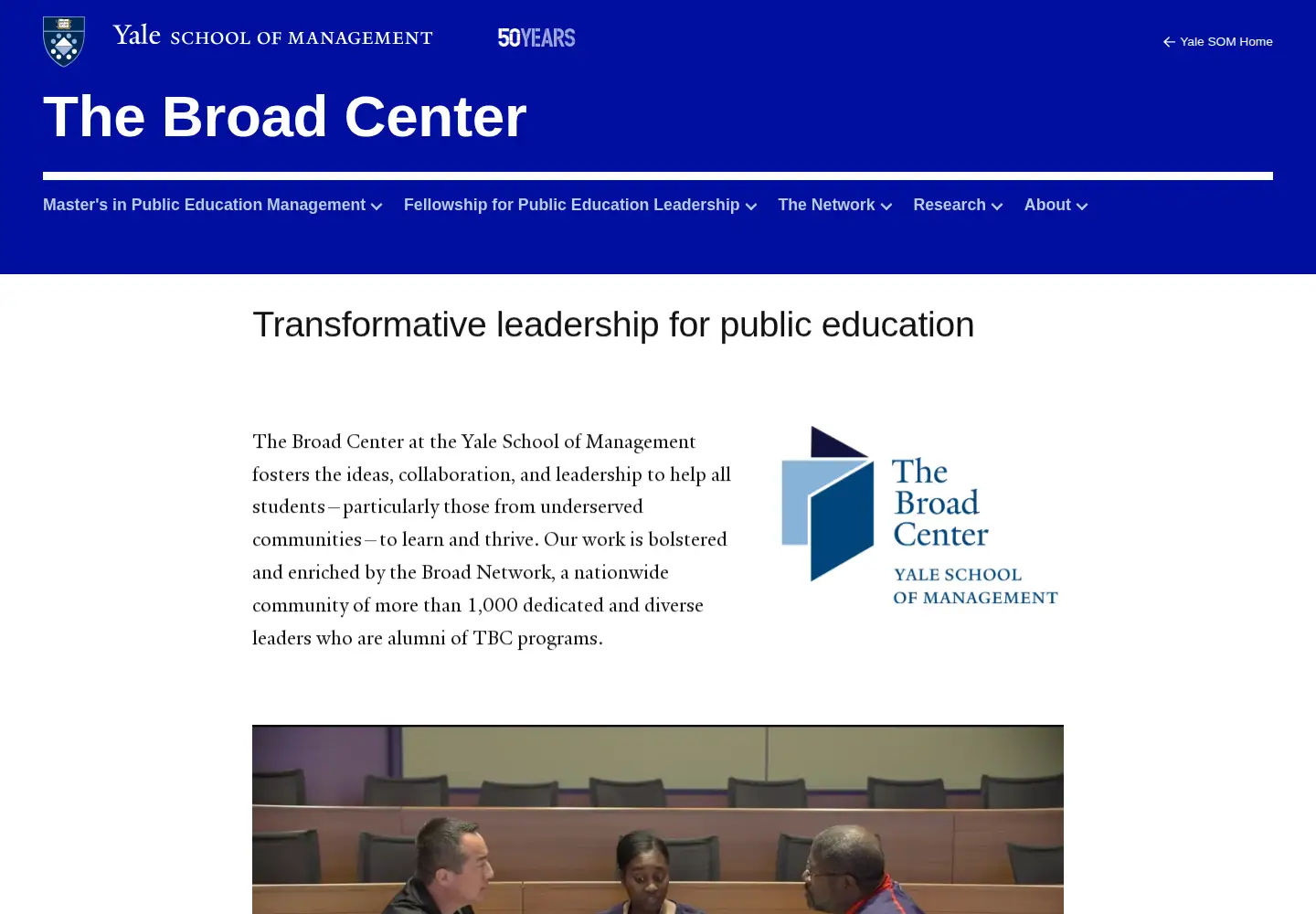 Captured homepage of broadcenter.org in the current scan
