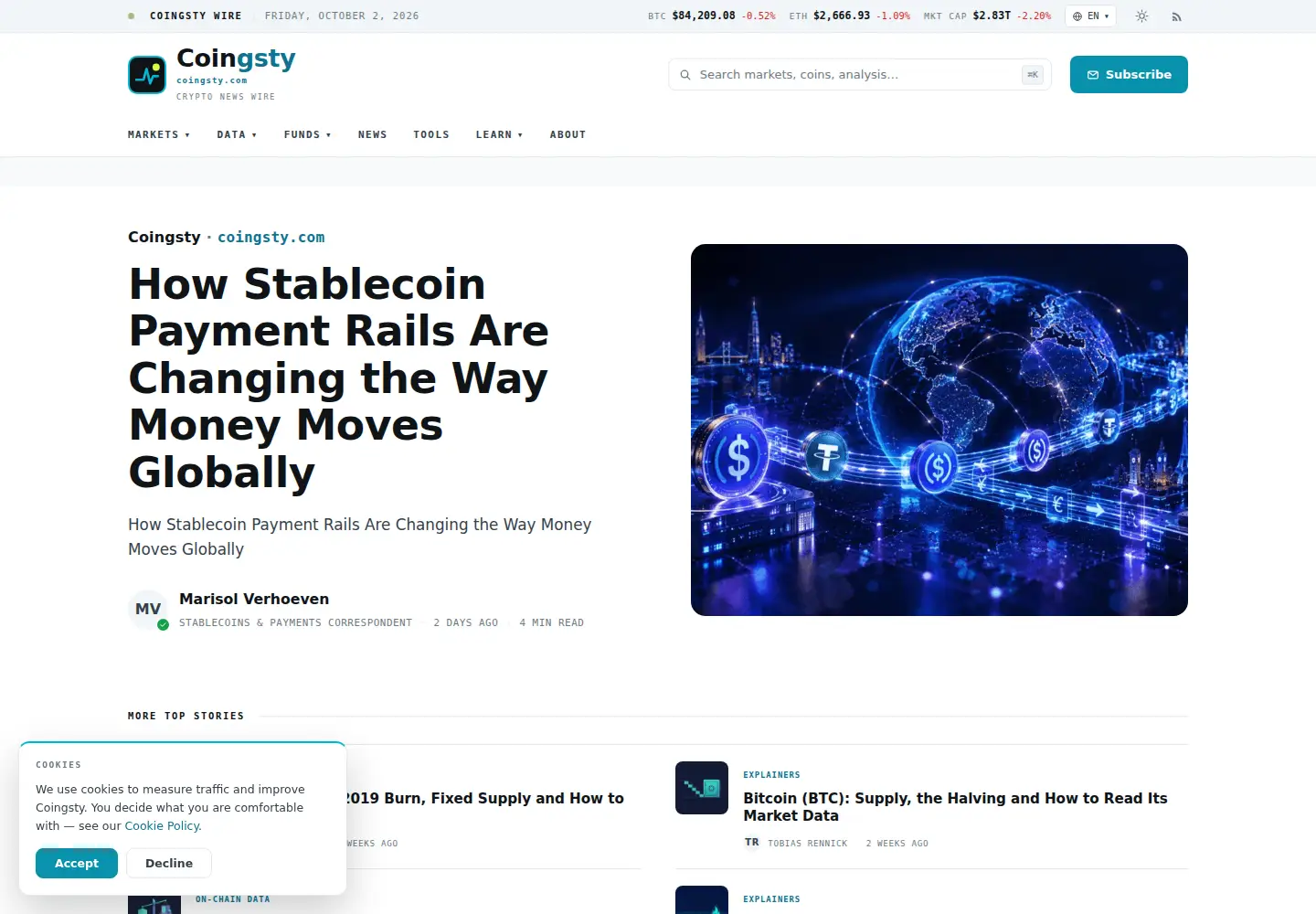 Screenshot of coingsty.com