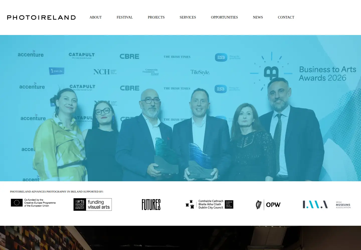 Captured homepage of photoireland.org in the current scan