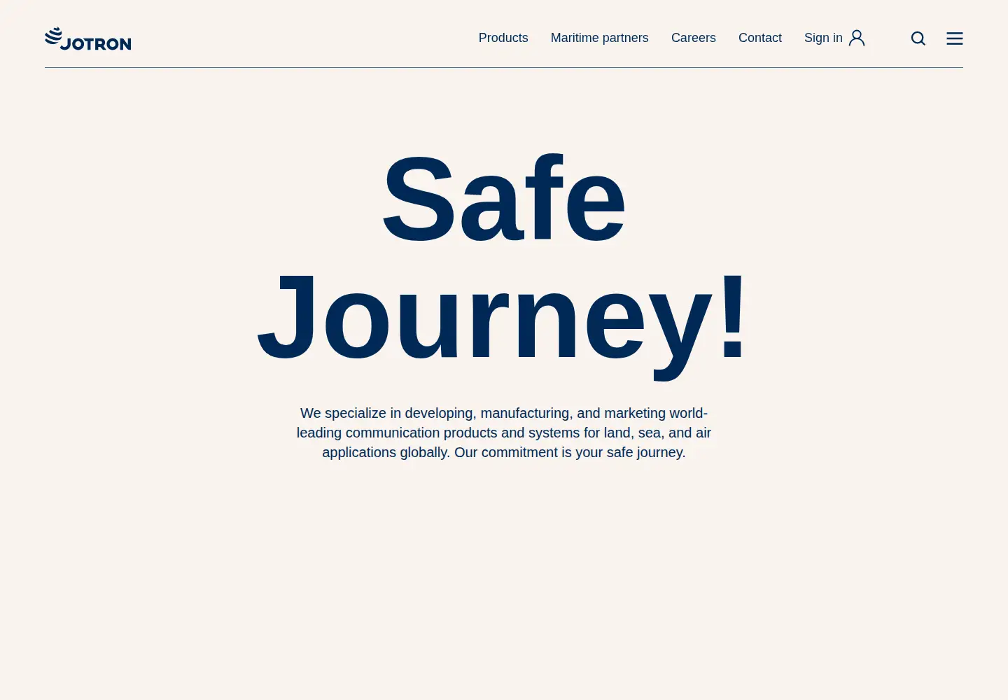 Screenshot of jotron.com
