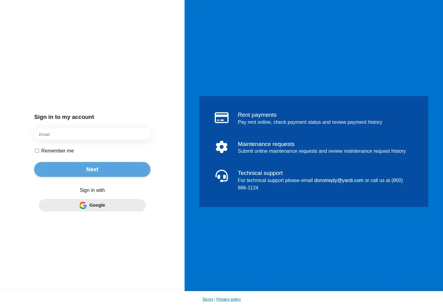 Screenshot of securecafe3.com