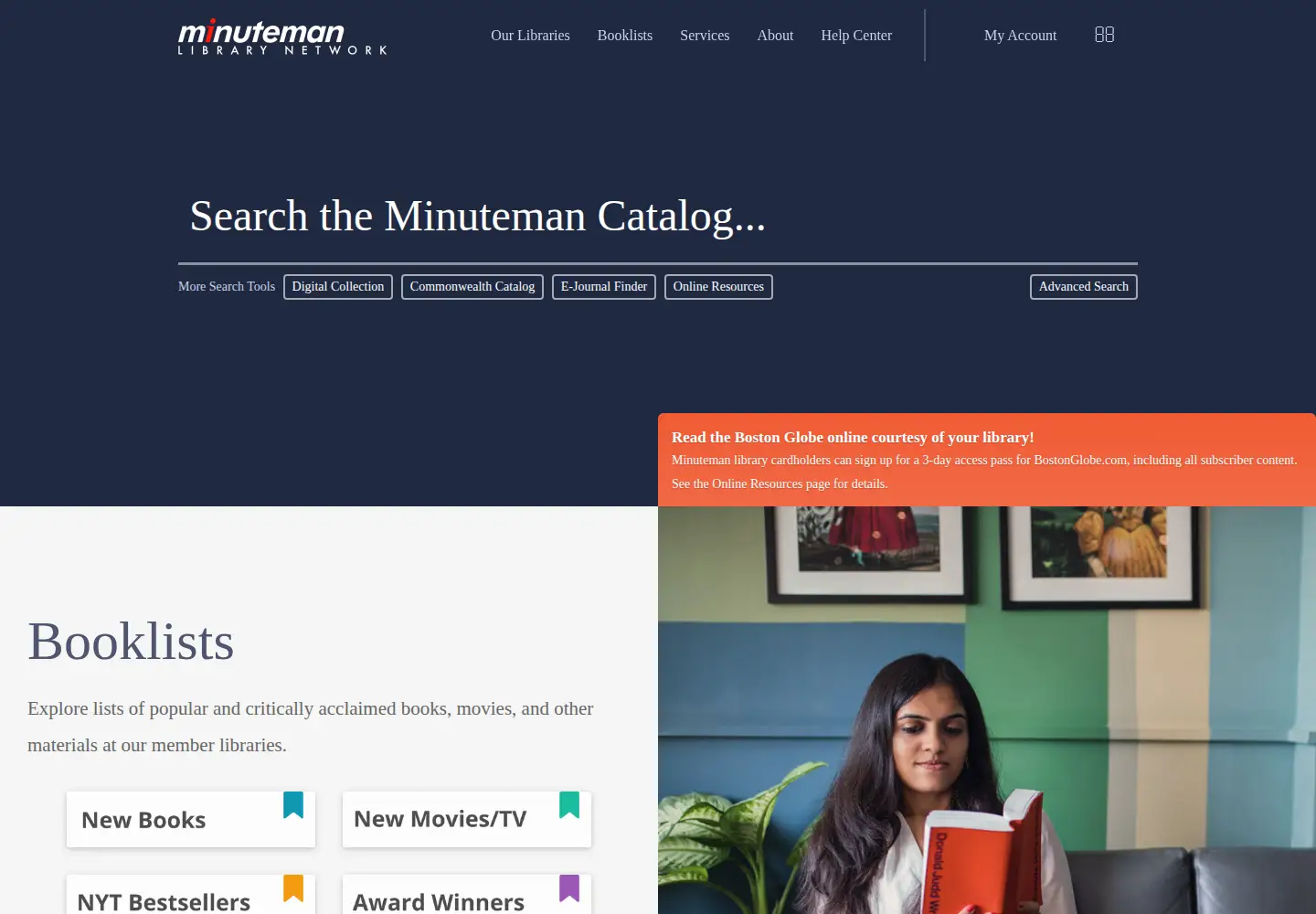 Screenshot of minlib.net