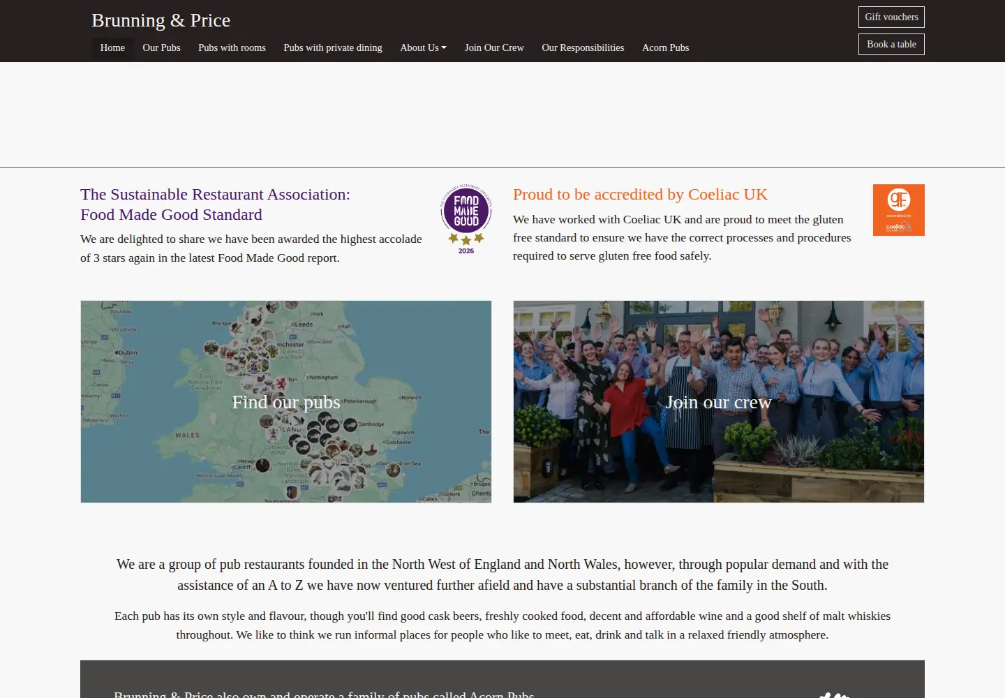Screenshot of brunningandprice.co.uk