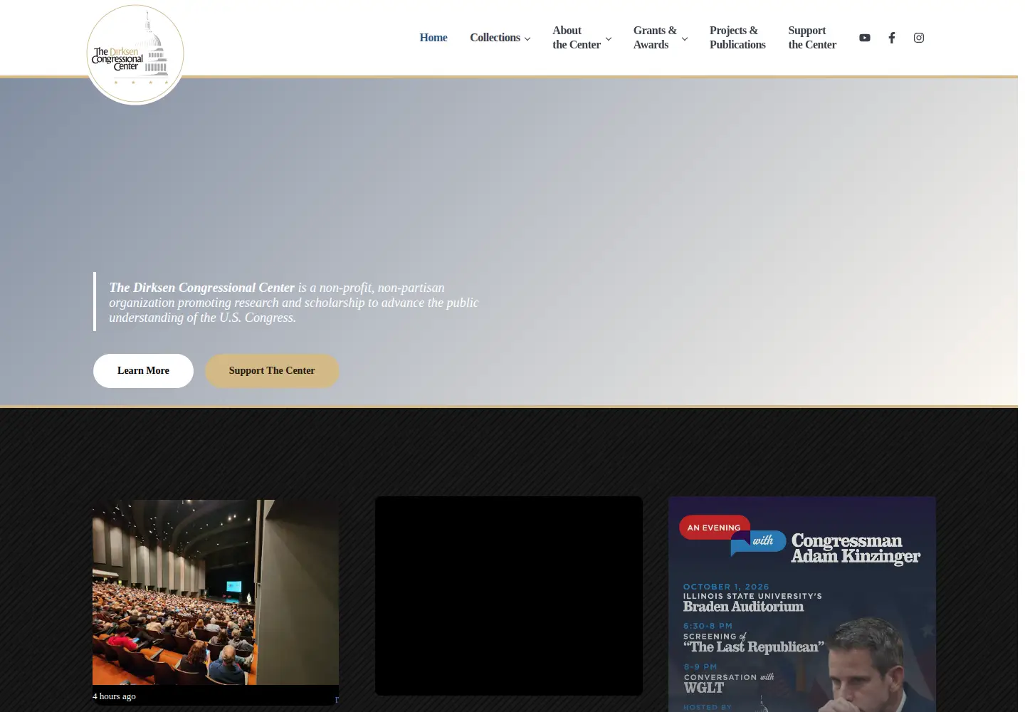 Screenshot of dirksencenter.org