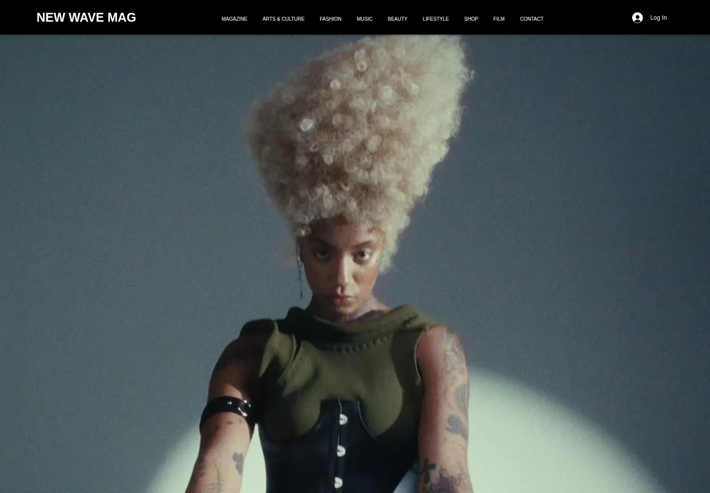 Captured homepage of newwavemagazine.com in the current scan