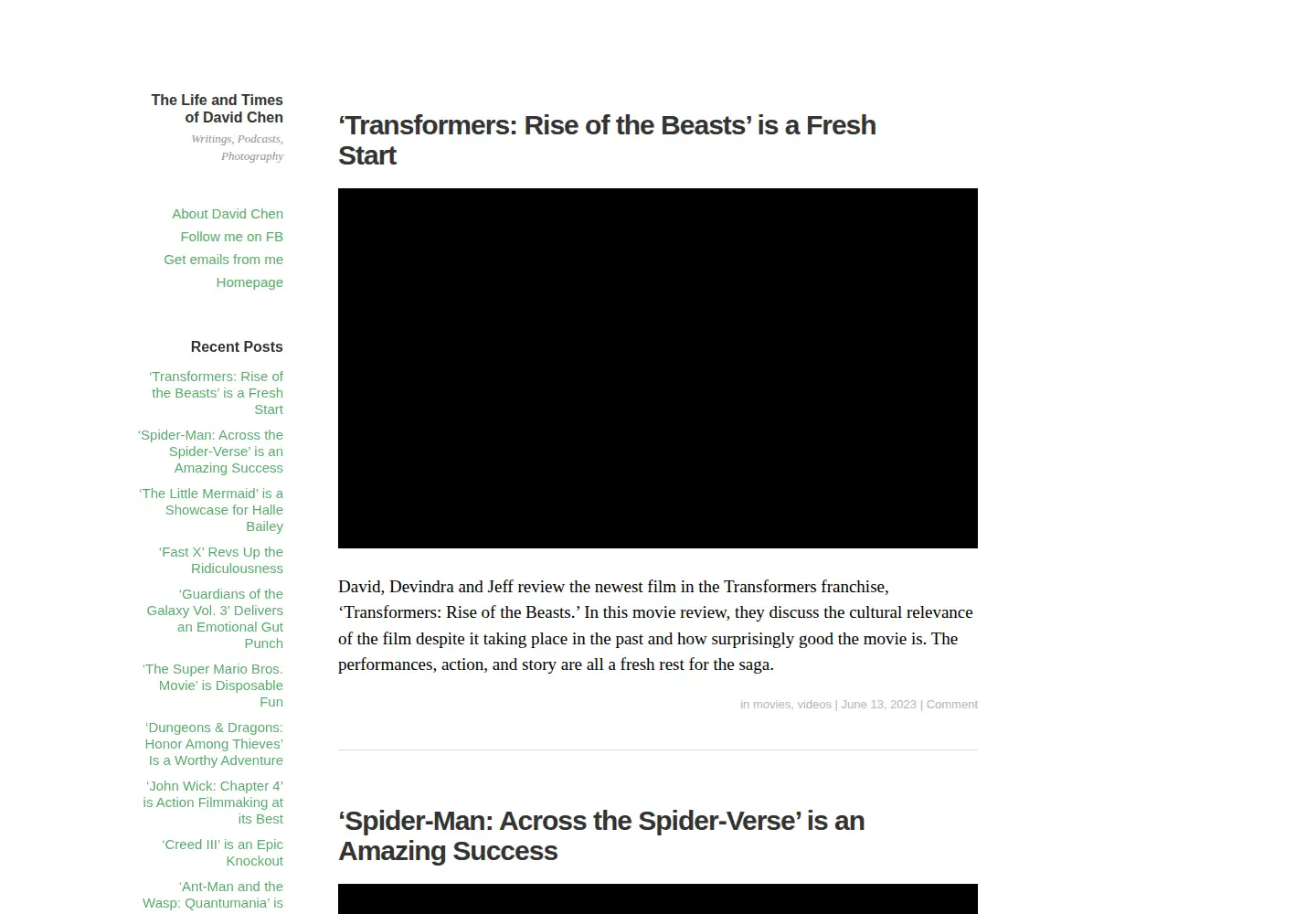 Screenshot of davechen.net