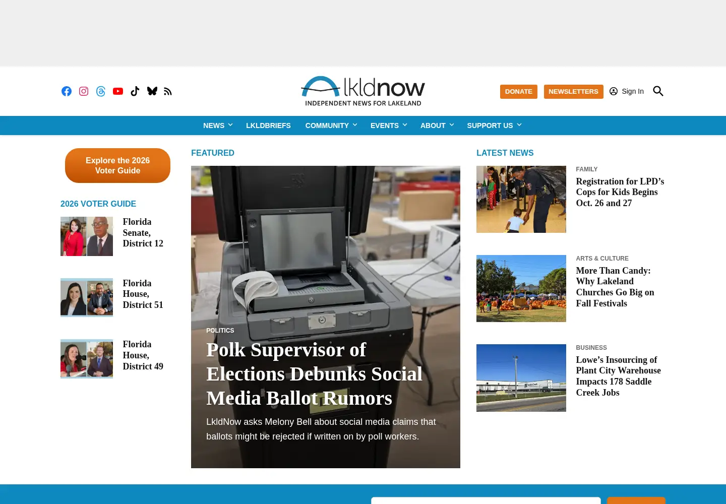 Screenshot of lkldnow.com