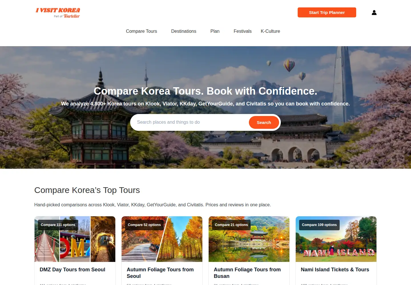 Screenshot of ivisitkorea.com