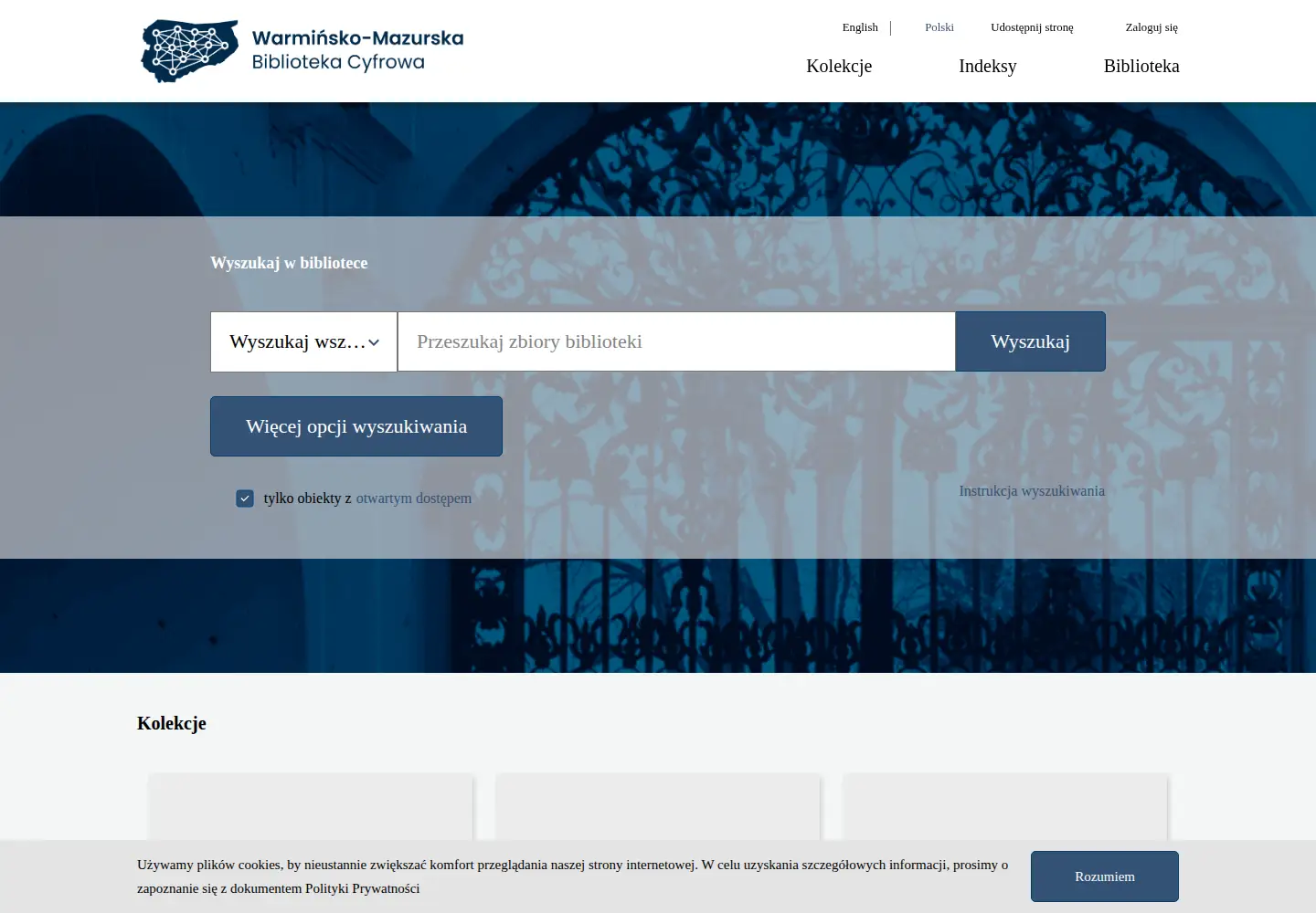 Captured homepage of wmbc.olsztyn.pl in the current scan