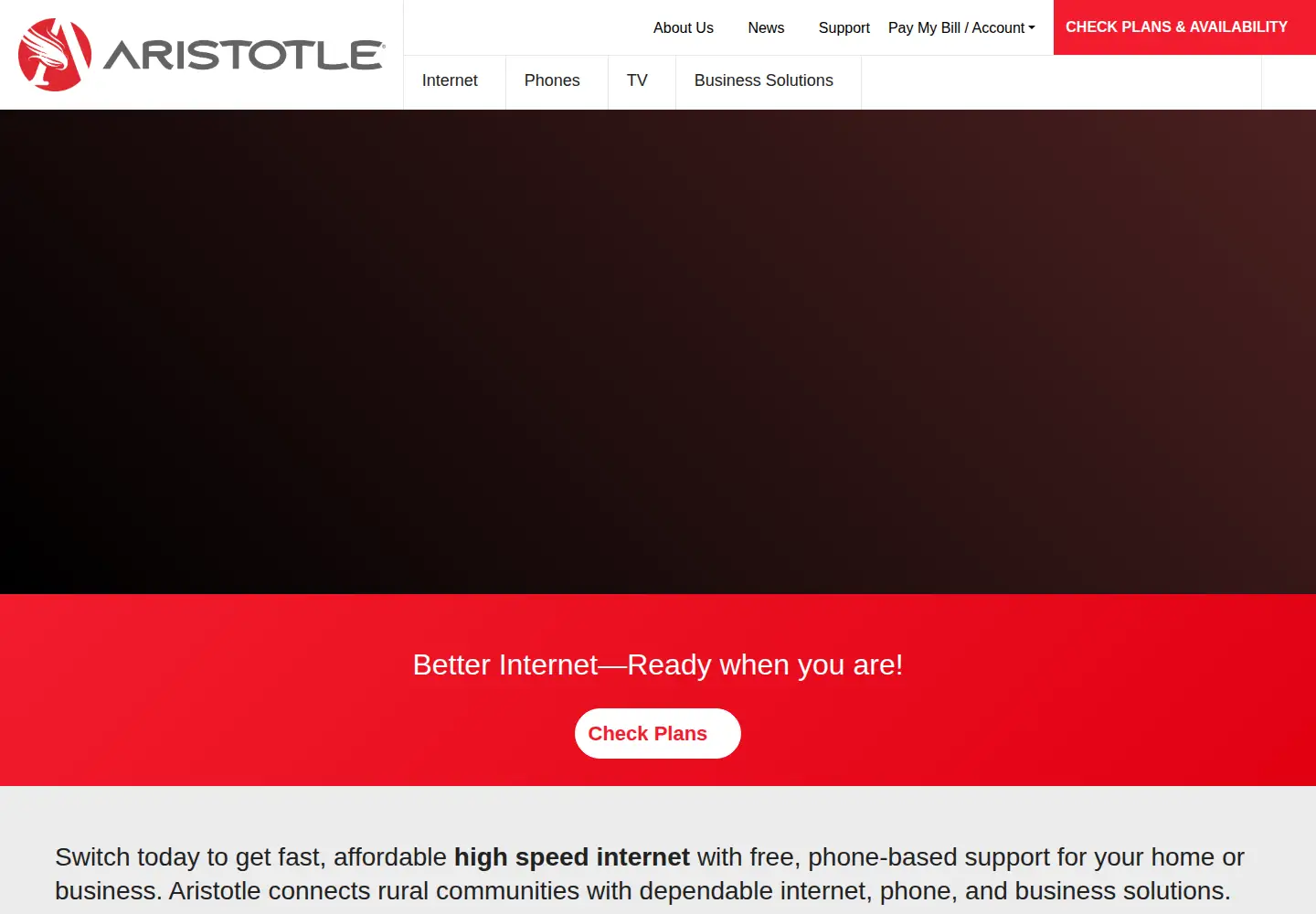 Screenshot of aristotle.net