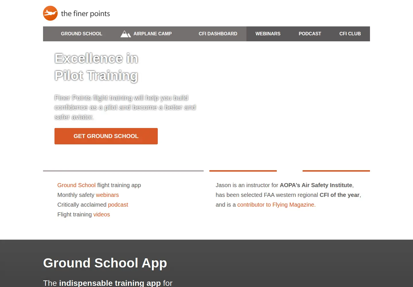 Captured homepage of learnthefinerpoints.com in the current scan