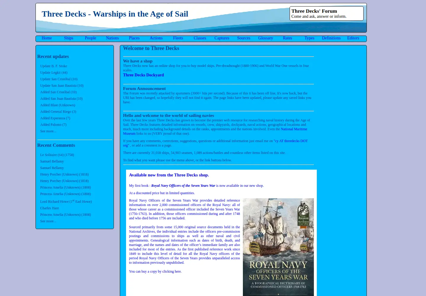 Screenshot of threedecks.org