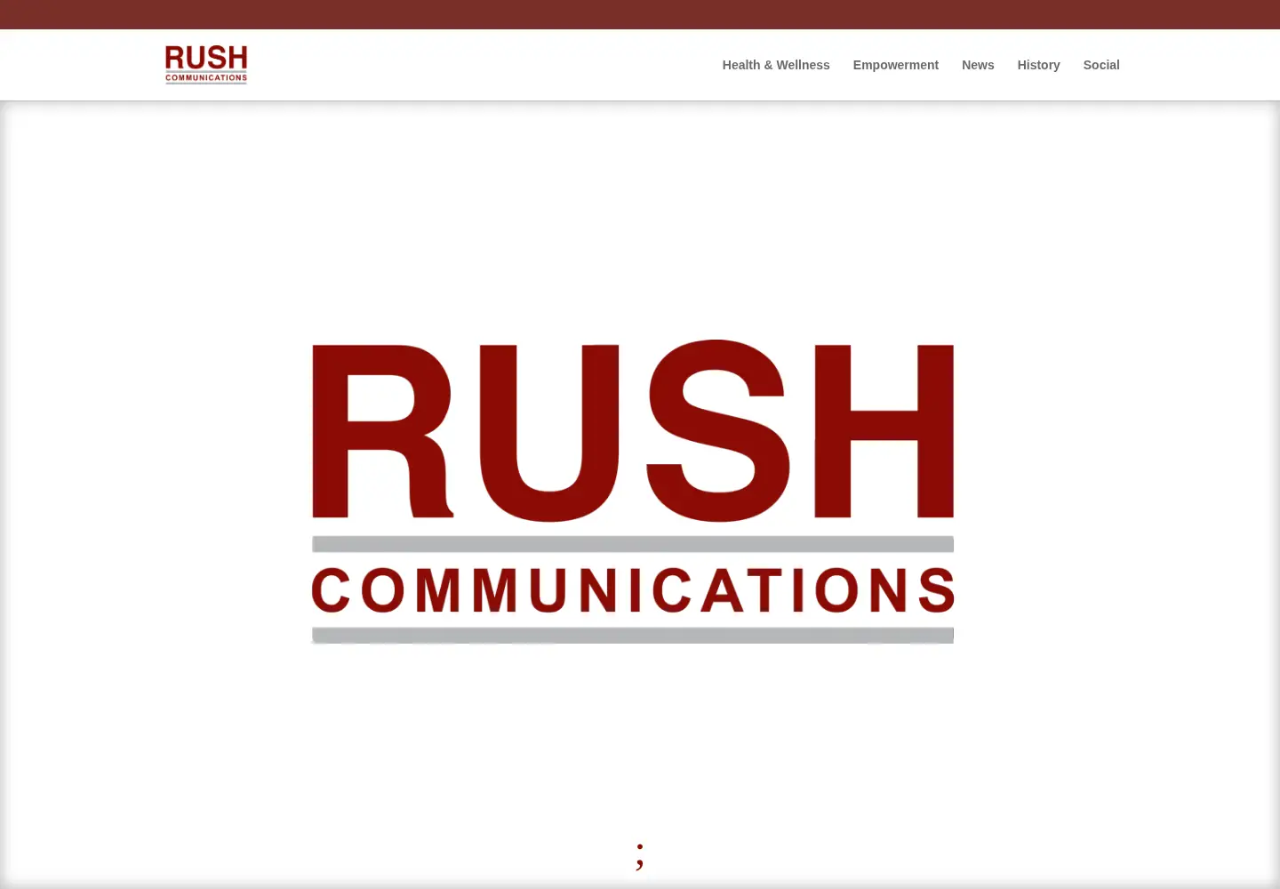 Screenshot of rushcommunications.com