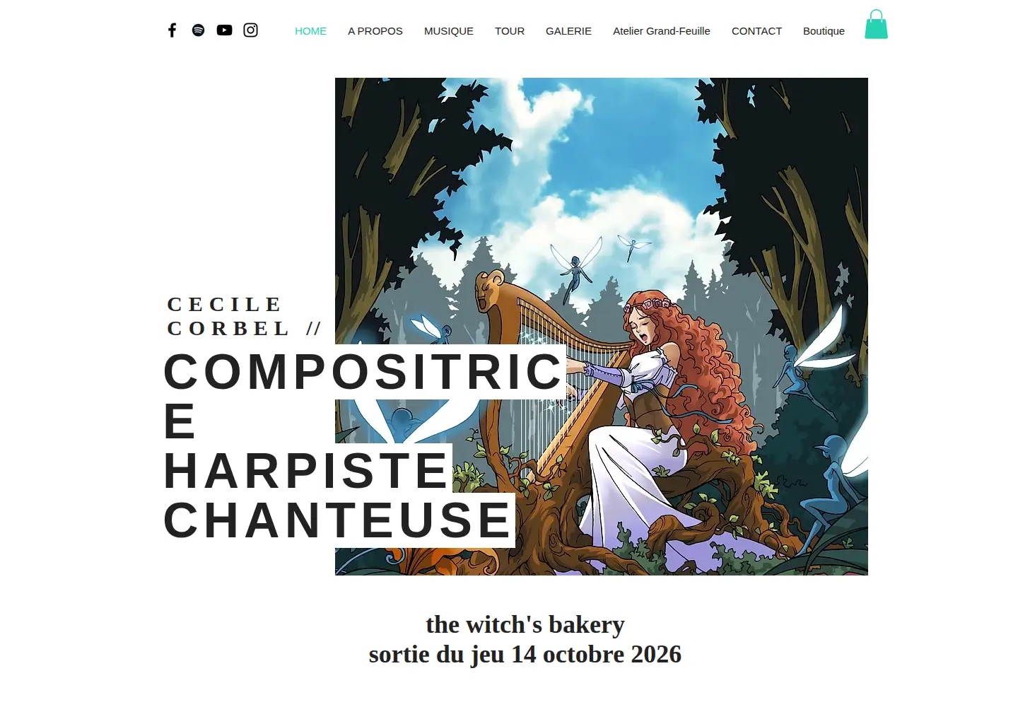 Screenshot of cecile-corbel.com