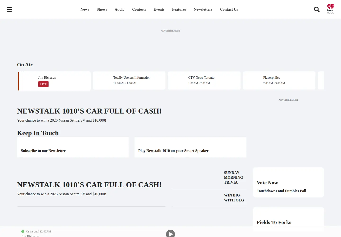 Screenshot of newstalk1010.com