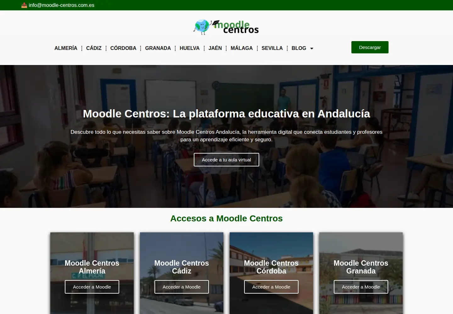 Screenshot of moodle-centros.com.es