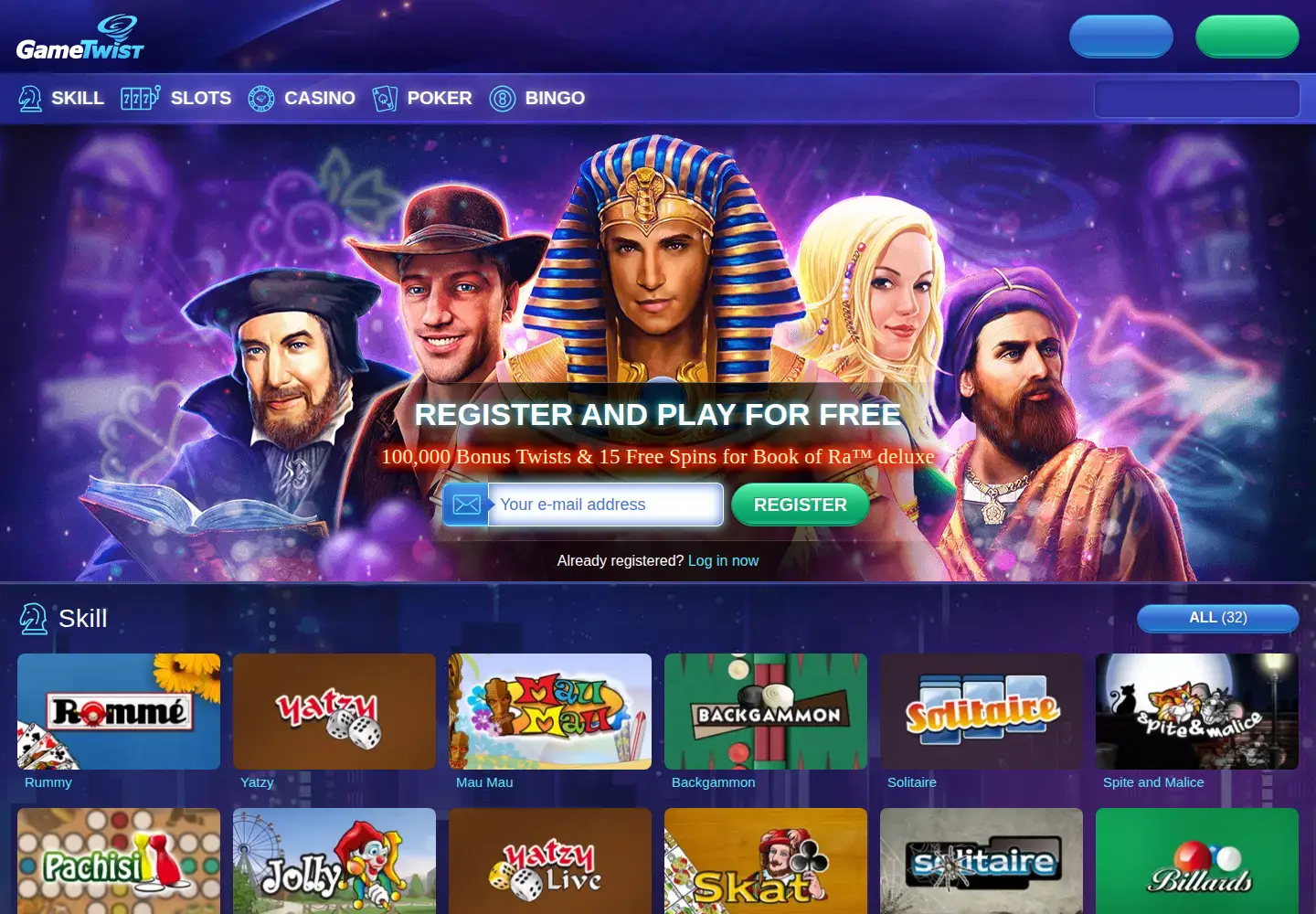Screenshot of gametwist.com