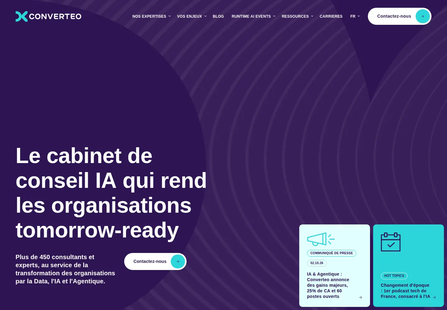 Screenshot of converteo.com
