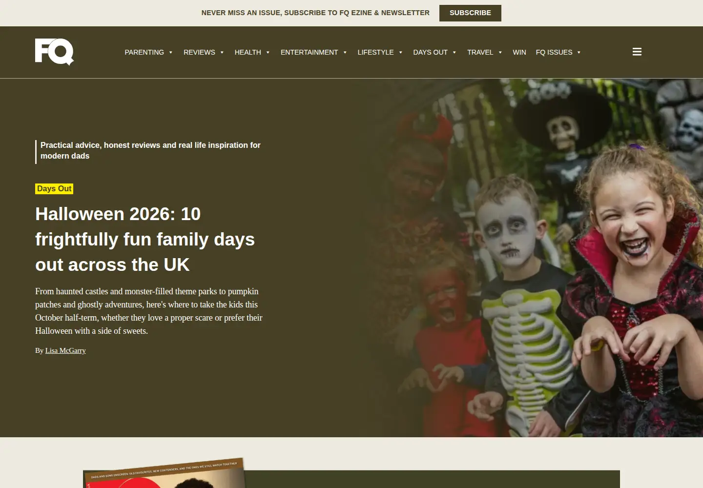 Screenshot of fqmagazine.co.uk