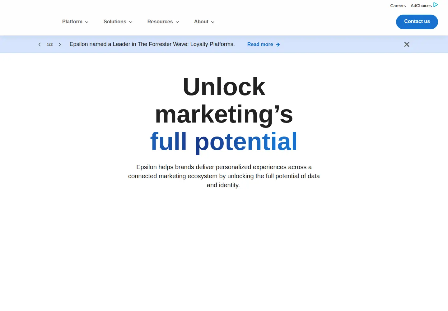 Screenshot of epsilon.com