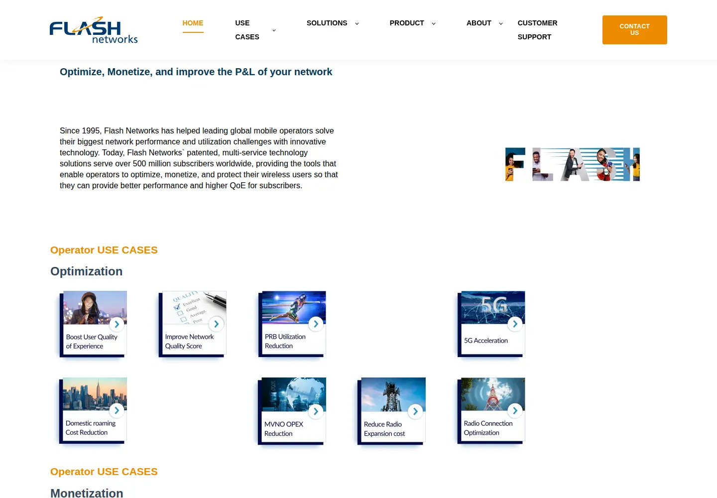 Screenshot of flashnetworks.com