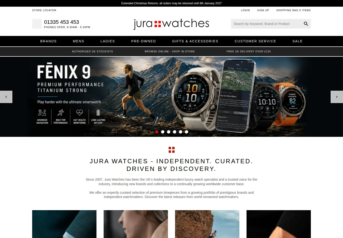Screenshot of jurawatches.co.uk