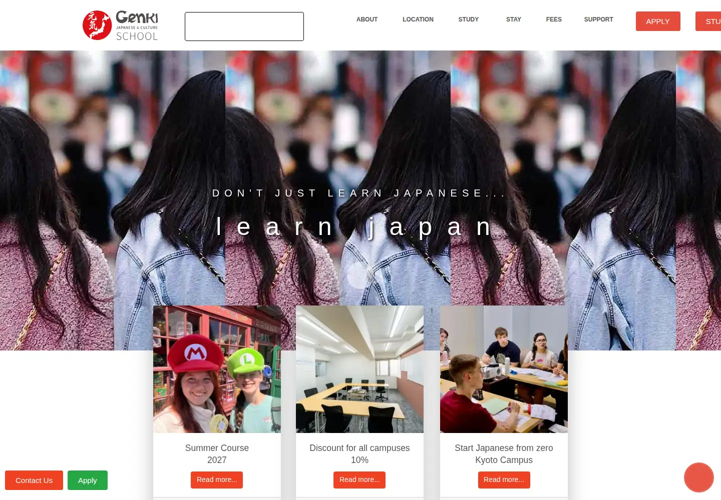 Captured homepage of genkijacs.com in the current scan