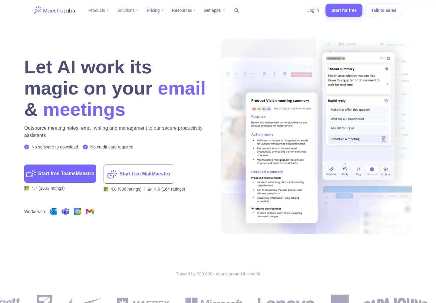 Screenshot of maestrolabs.com