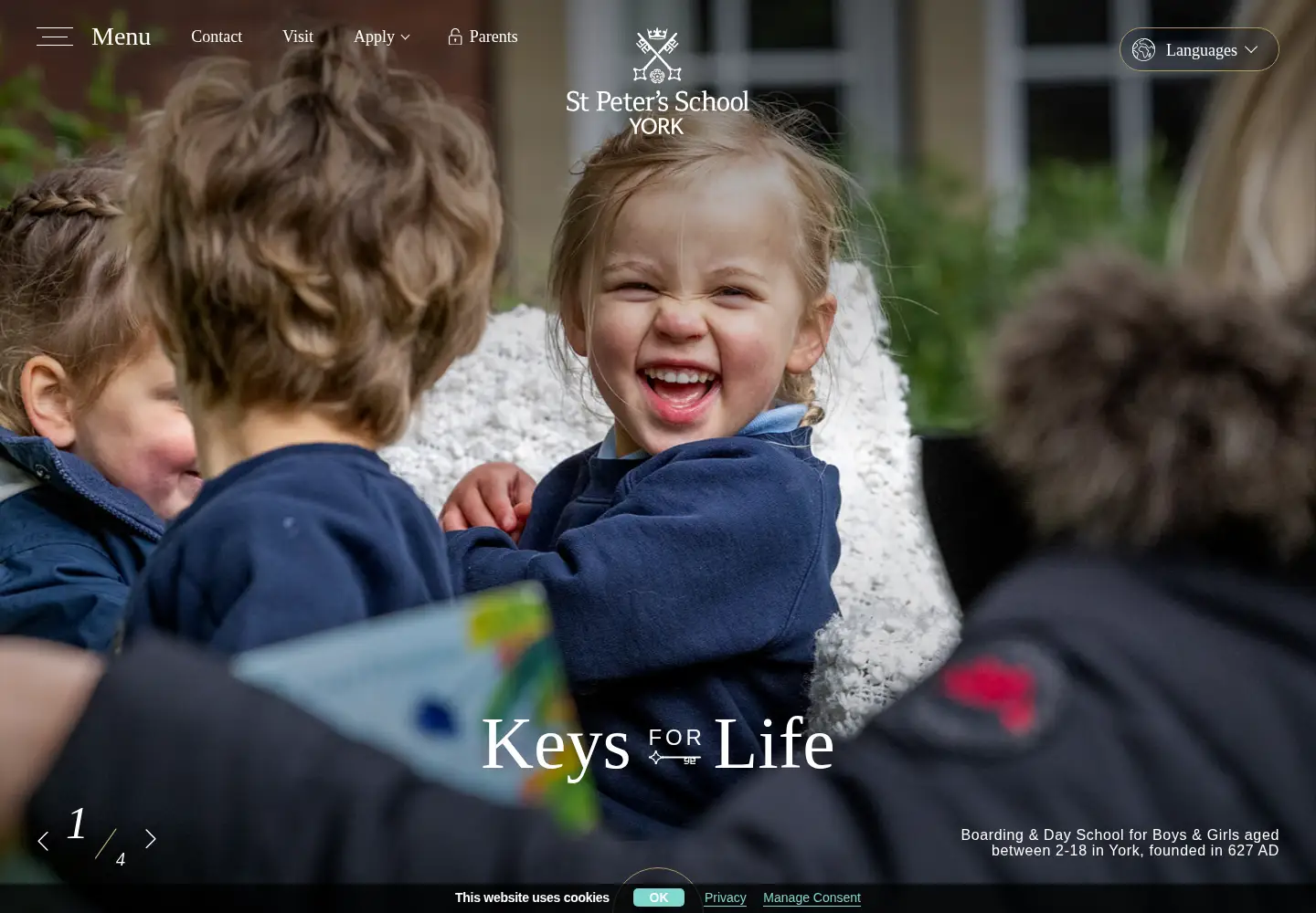 Screenshot of stpetersyork.org.uk