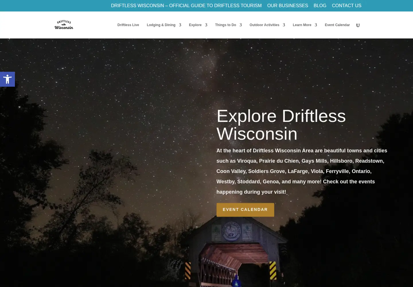 Screenshot of driftlesswisconsin.com