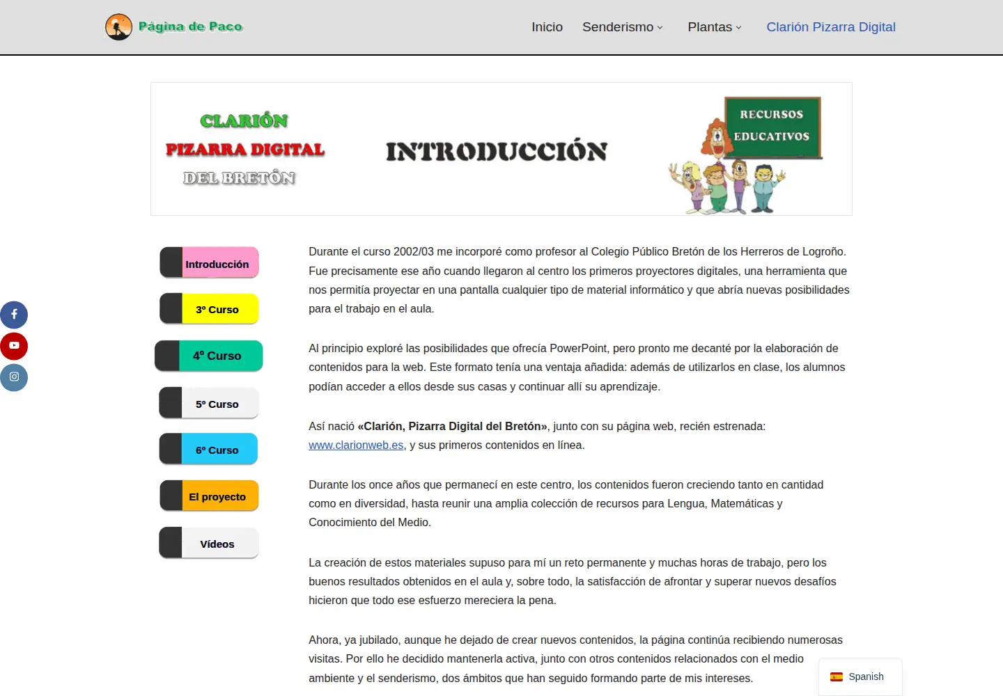 Screenshot of clarionweb.es