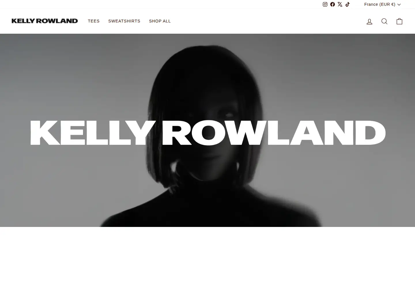 Captured homepage of kellyrowland.com in the current scan