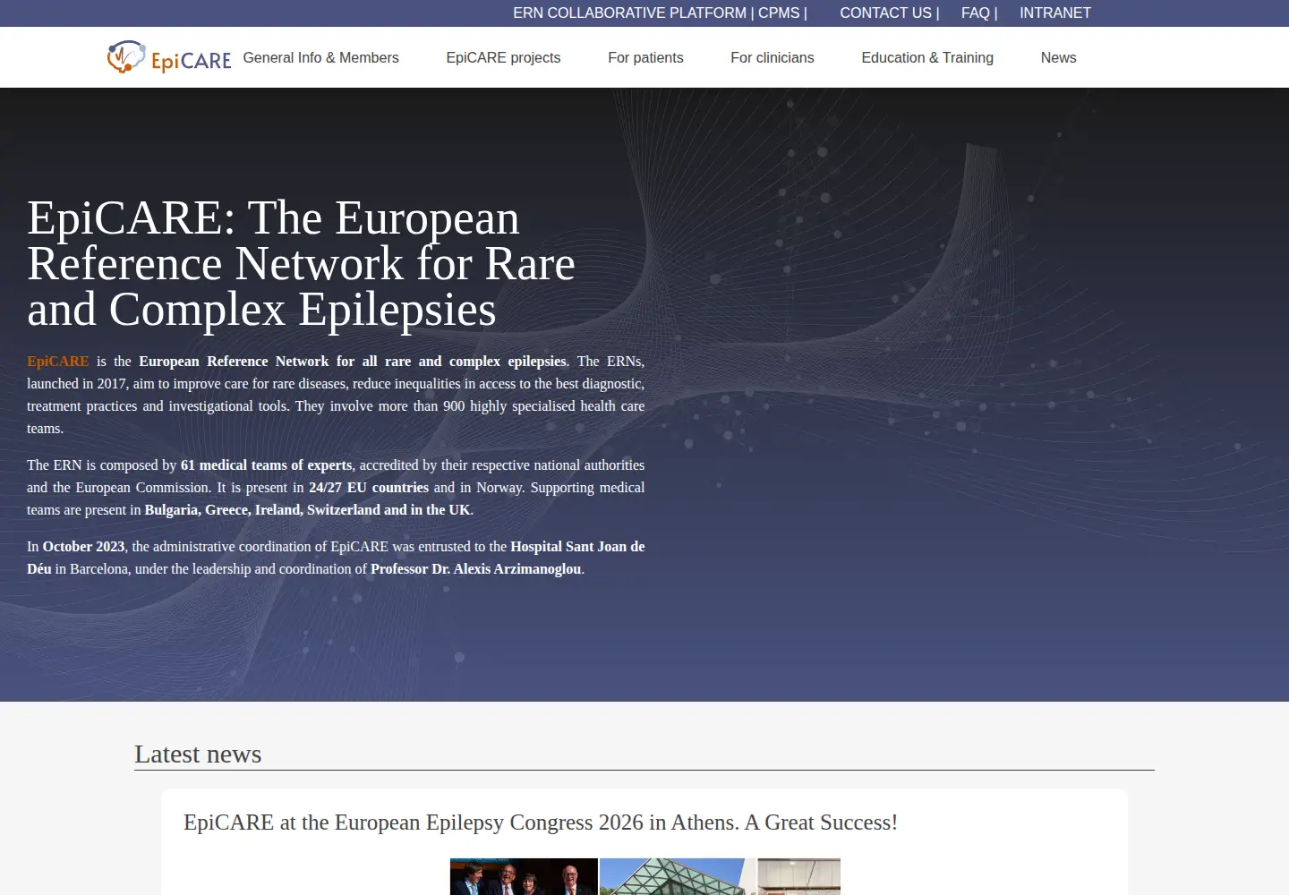 Screenshot of epi-care.eu