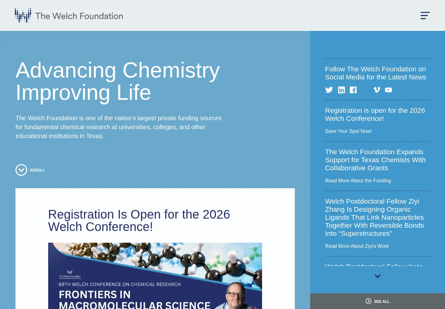 Screenshot of welch1.org