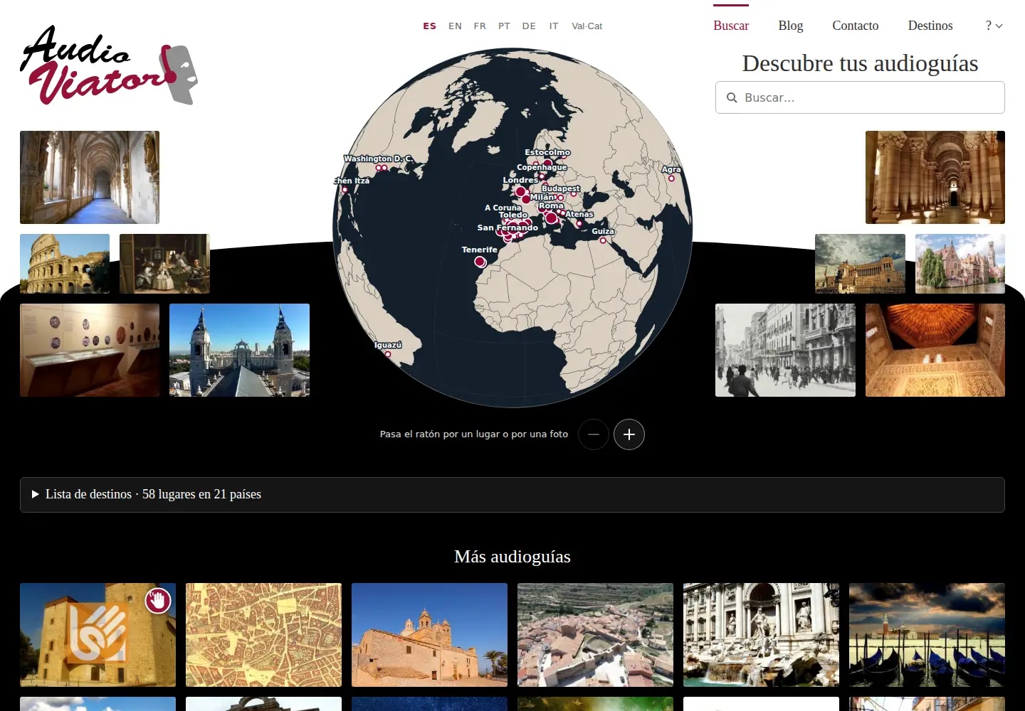 Screenshot of audioviator.com