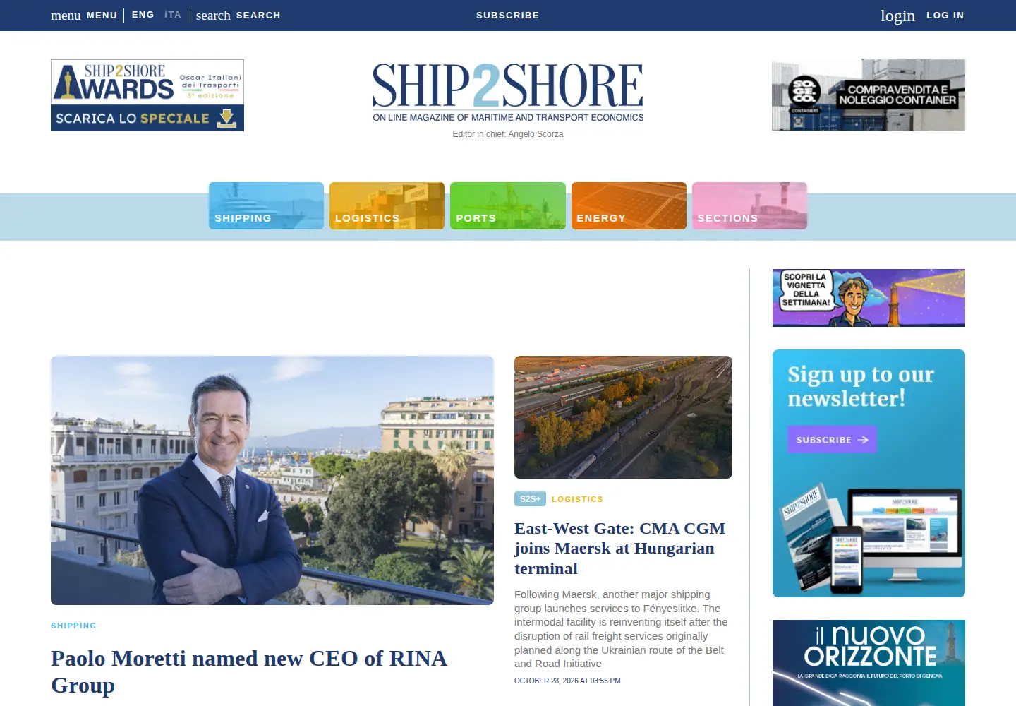Screenshot of ship2shore.it