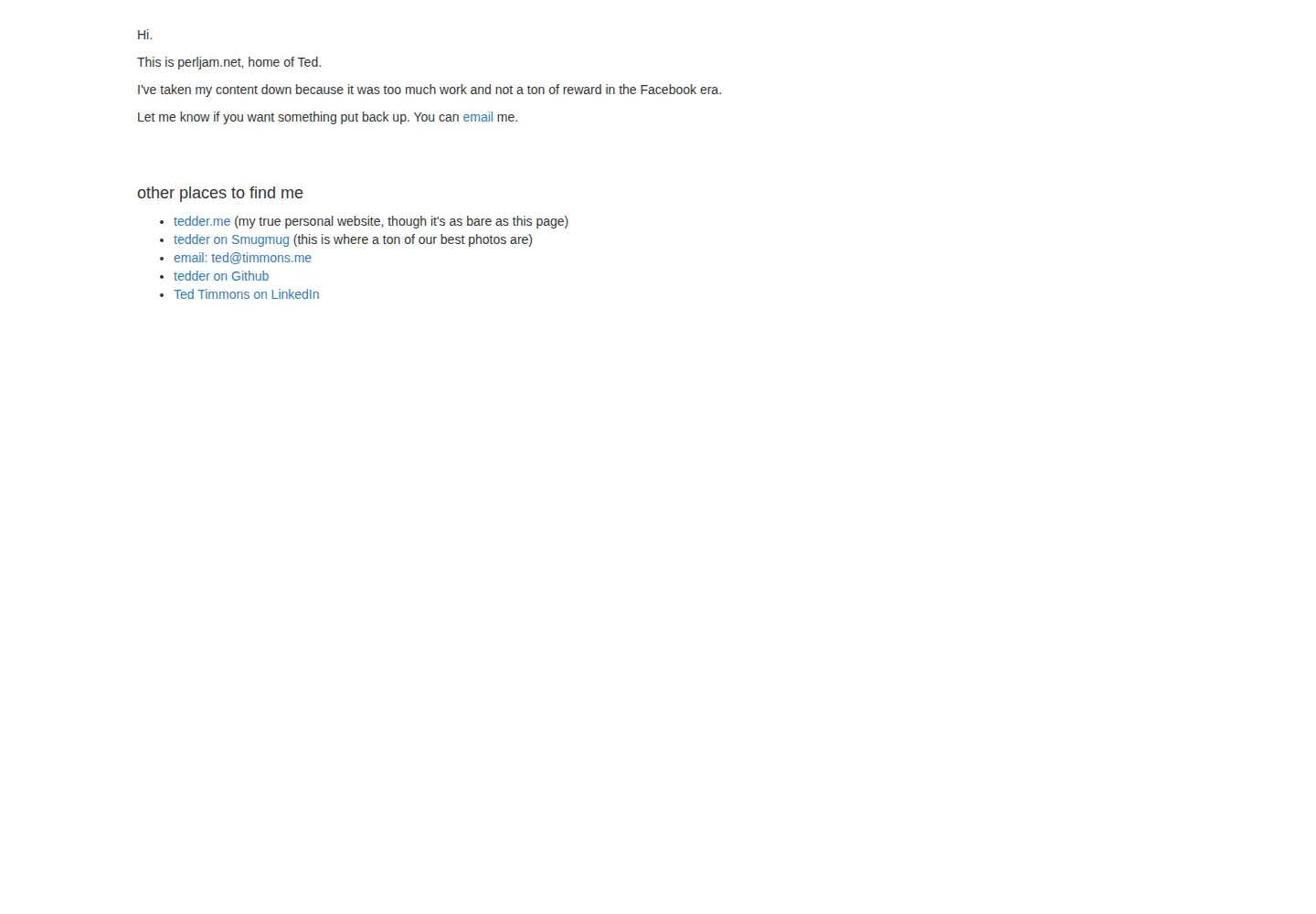 Screenshot of perljam.net