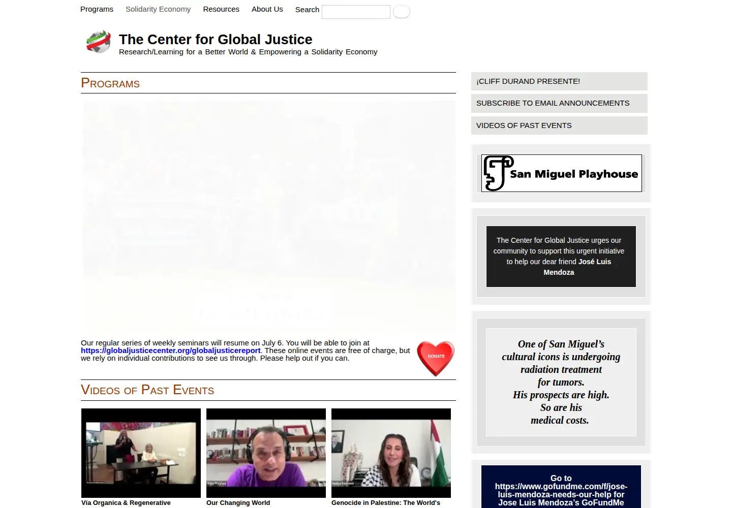 Screenshot of globaljusticecenter.org